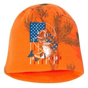 Cool Fishing American Flag Usa Fish Lover Kati - Camo Knit Beanie