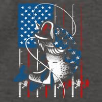 Cool Fishing American Flag Usa Fish Lover Vector Backpack