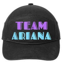 Cheer For Ariana, Show Support Be On Team Ariana | 90s Style 7-Panel Snapback Hat