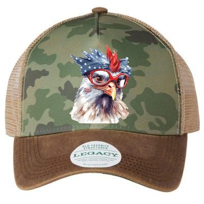 Chicken Farmer American Flag 4th Of July Men Women Kids USA Legacy Tie Dye Trucker Hat