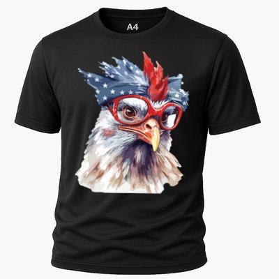 Chicken Farmer American Flag 4th Of July Men Women Kids USA Performance Shirt