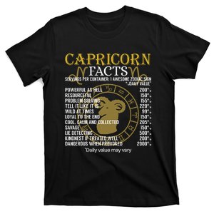 Capricorn Facts Astrology Quotes zodiac sign Birthday T-Shirt