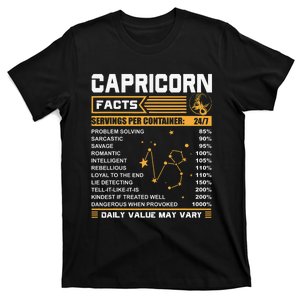 Capricorn Facts Astrology Quotes zodiac sign Birthday T-Shirt