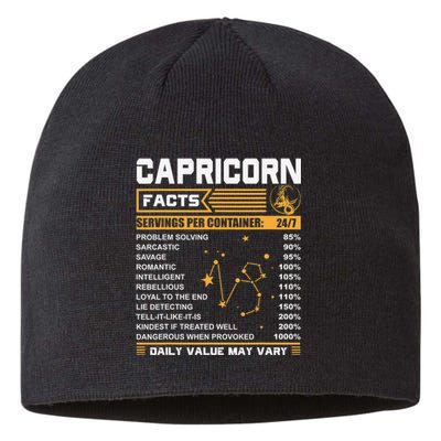 Capricorn Facts Astrology Quotes zodiac sign Birthday Sustainable Beanie