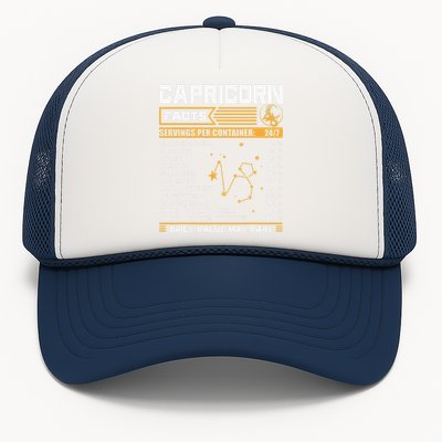 Capricorn Facts Astrology Quotes zodiac sign Birthday Trucker Hat