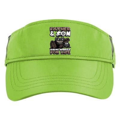 Cool Father And Son Monster Truck Riding Buddies For Life Gift Adult Drive Performance Visor