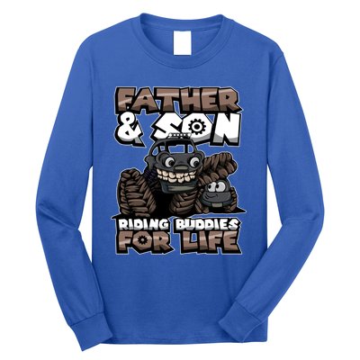 Cool Father And Son Monster Truck Riding Buddies For Life Gift Long Sleeve Shirt