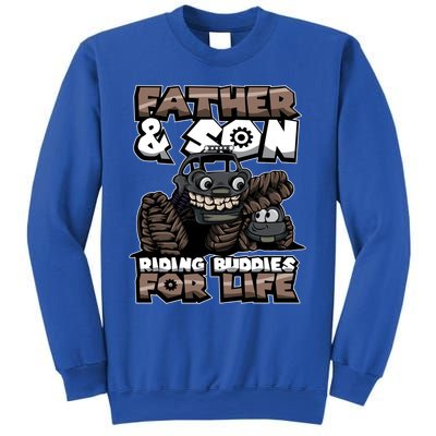 Cool Father And Son Monster Truck Riding Buddies For Life Gift Sweatshirt