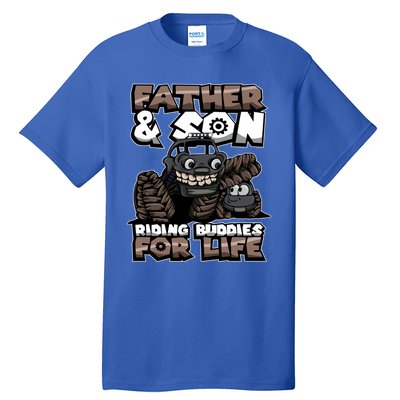 Cool Father And Son Monster Truck Riding Buddies For Life Gift Tall T-Shirt