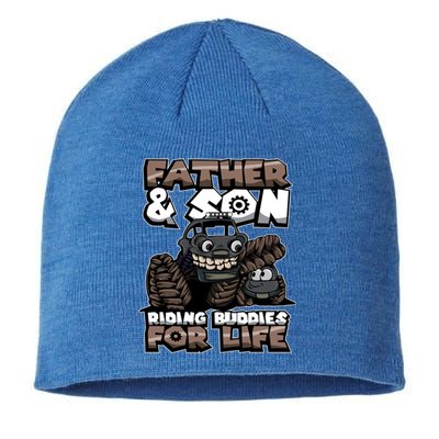 Cool Father And Son Monster Truck Riding Buddies For Life Gift Sustainable Beanie