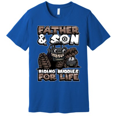 Cool Father And Son Monster Truck Riding Buddies For Life Gift Premium T-Shirt