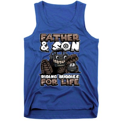 Cool Father And Son Monster Truck Riding Buddies For Life Gift Tank Top