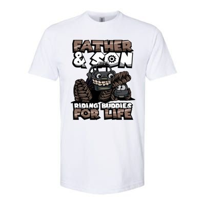 Cool Father And Son Monster Truck Riding Buddies For Life Gift Softstyle CVC T-Shirt