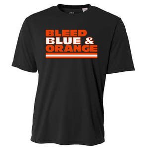 Chicago Football Bleed Blue & Orange Cooling Performance Crew T-Shirt