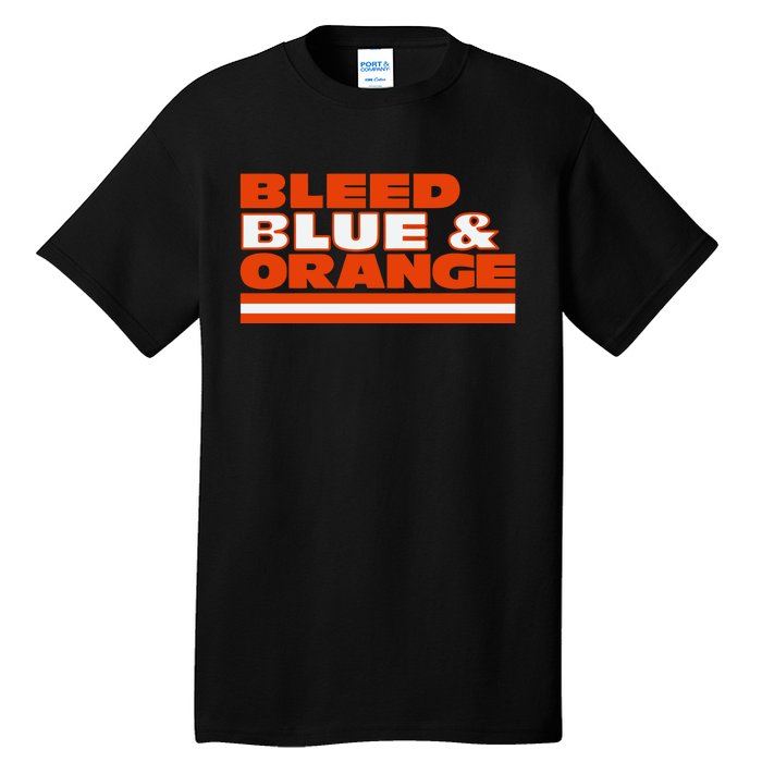 Chicago Football Bleed Blue & Orange Tall T-Shirt