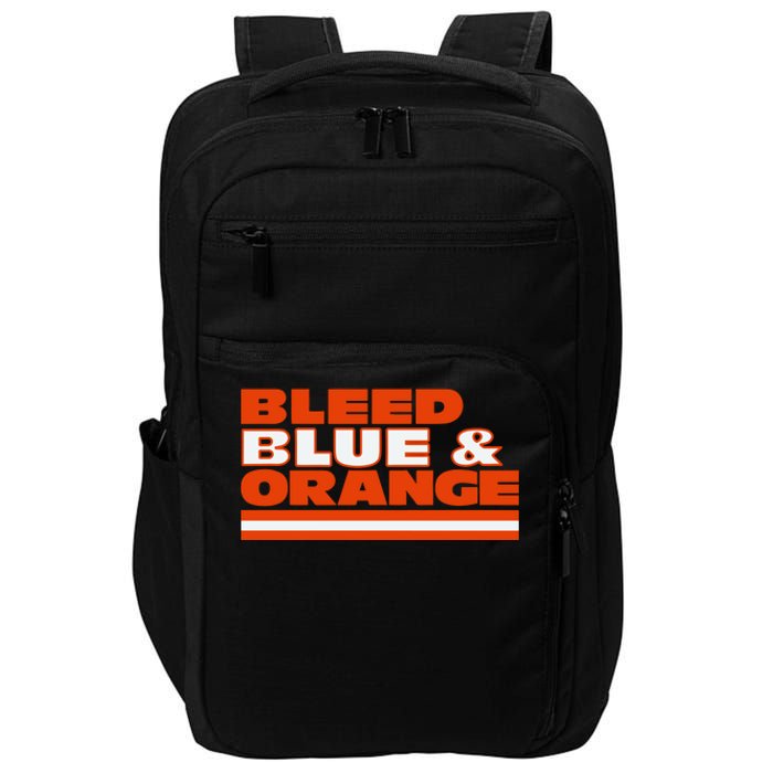 Chicago Football Bleed Blue & Orange Impact Tech Backpack