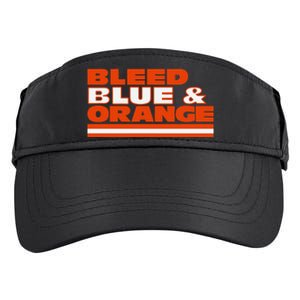 Chicago Football Bleed Blue & Orange Adult Drive Performance Visor