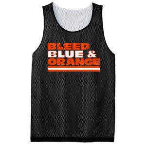 Chicago Football Bleed Blue & Orange Mesh Reversible Basketball Jersey Tank