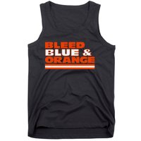 Chicago Football Bleed Blue & Orange Tank Top