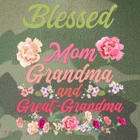 Cute Flower Blessed To Be Called Mom Grandma And Great Grandma Legacy Tie Dye Trucker Hat