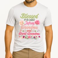 Cute Flower Blessed To Be Called Mom Grandma And Great Grandma Cooling Performance Crew T-Shirt