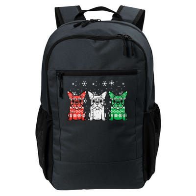 Christmas French Bulldogs Xmas Frenchie Dog Funny Funny Daily Commute Backpack