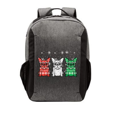 Christmas French Bulldogs Xmas Frenchie Dog Funny Funny Vector Backpack