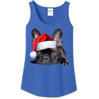 Cute French Bulldog Santa Hat Frenchie Image Christmas Gift Ladies Essential Tank