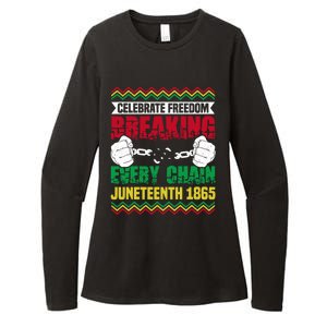 Celebrate Freedom Breaking Every Chain African Juneteenth Cute Gift Womens CVC Long Sleeve Shirt