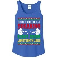 Celebrate Freedom Breaking Every Chain African Juneteenth Cute Gift Ladies Essential Tank