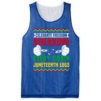 Celebrate Freedom Breaking Every Chain African Juneteenth Cute Gift Mesh Reversible Basketball Jersey Tank