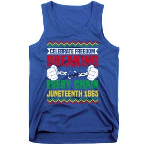 Celebrate Freedom Breaking Every Chain African Juneteenth Cute Gift Tank Top