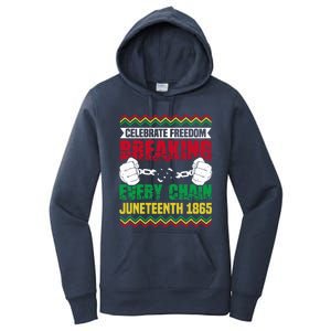 Celebrate Freedom Breaking Every Chain African Juneteenth Cute Gift Women's Pullover Hoodie