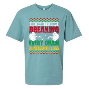 Celebrate Freedom Breaking Every Chain African Juneteenth Cute Gift Sueded Cloud Jersey T-Shirt