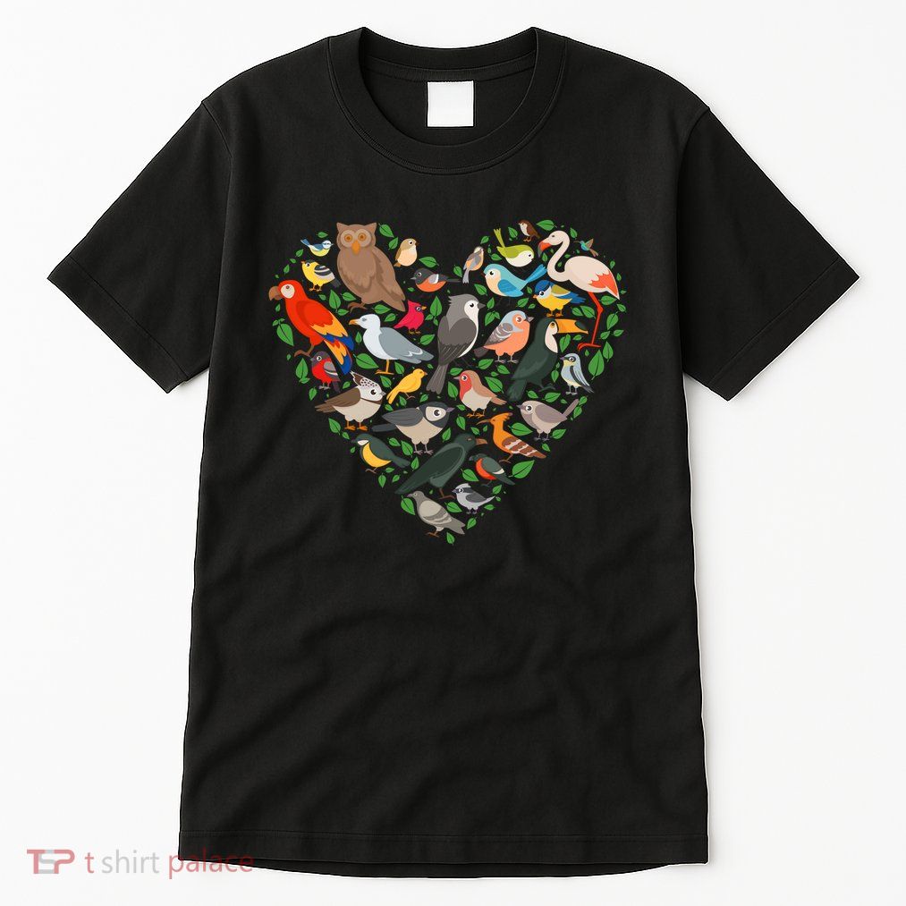 Cute Funny Bird Lover Heart Tall T-Shirt