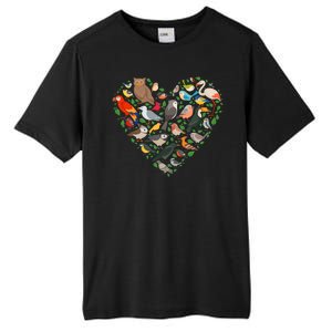 Cute Funny Bird Lover Heart Tall Fusion ChromaSoft Performance T-Shirt