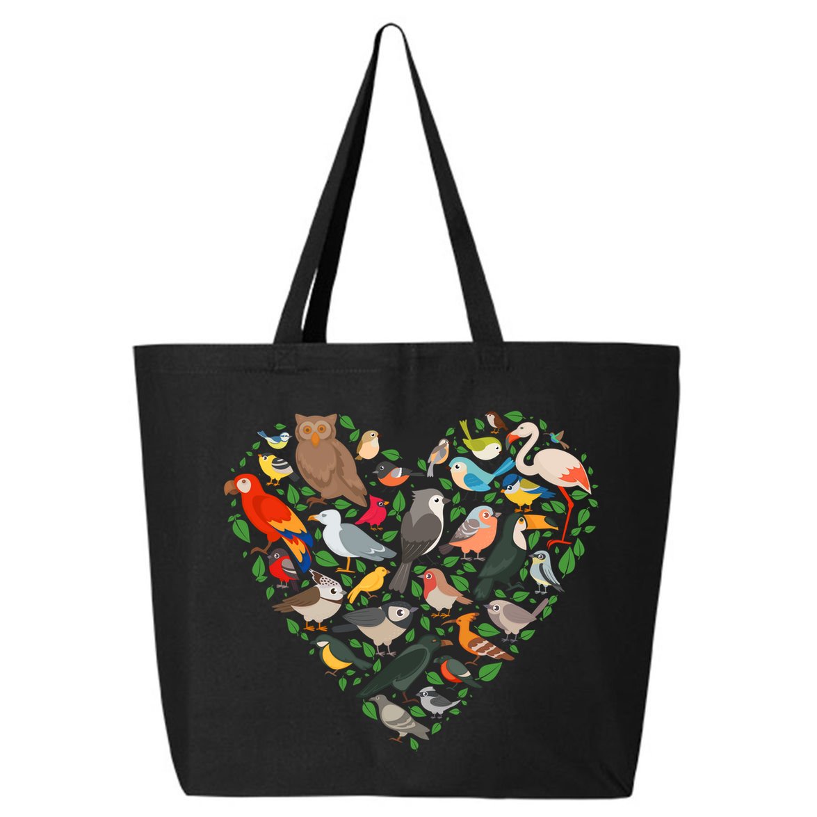 Cute Funny Bird Lover Heart 25L Jumbo Tote