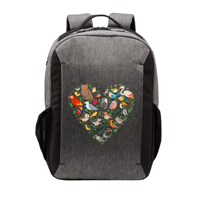 Cute Funny Bird Lover Heart Vector Backpack