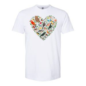 Cute Funny Bird Lover Heart Softstyle CVC T-Shirt