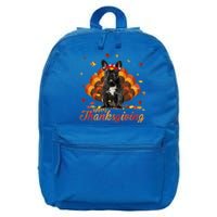 Cute French Bulldog Happy Thanksgiving Turkey Dog Crispy 16 in Basic Backpack