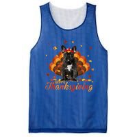 Cute French Bulldog Happy Thanksgiving Turkey Dog Crispy Mesh Reversible Basketball Jersey Tank