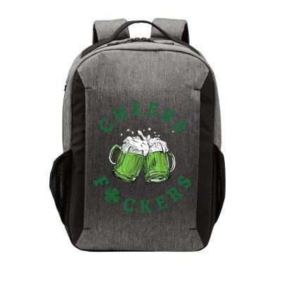 Cheers Fucker Beer Lover Drinking Team Saint Patrick's Day Matching Group Vector Backpack
