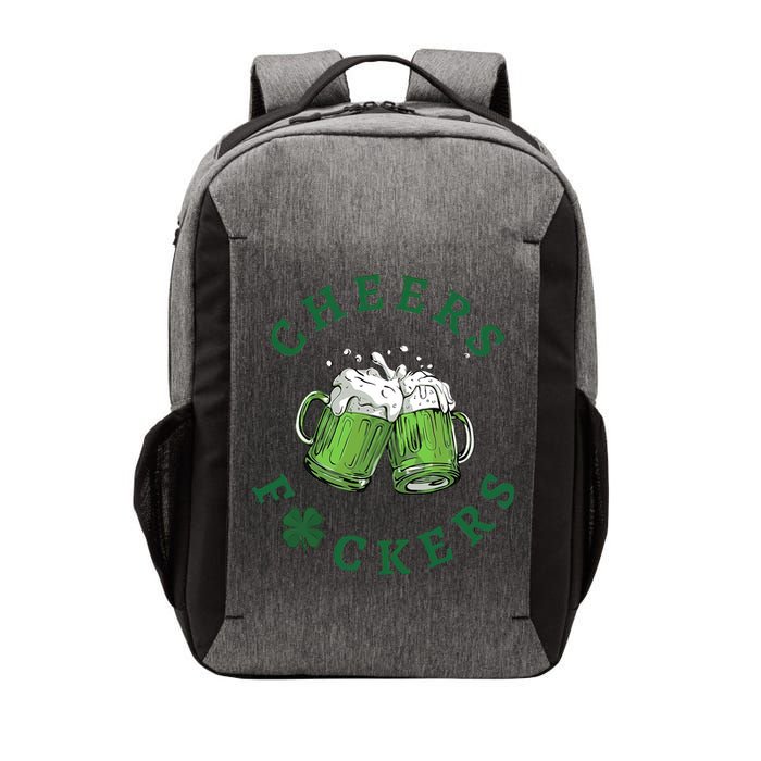 Cheers Fucker Beer Lover Drinking Team Saint Patrick's Day Matching Group Vector Backpack