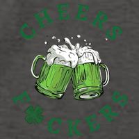 Cheers Fucker Beer Lover Drinking Team Saint Patrick's Day Matching Group Vector Backpack