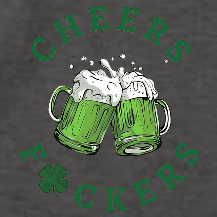 Cheers Fucker Beer Lover Drinking Team Saint Patrick's Day Matching Group Vector Backpack