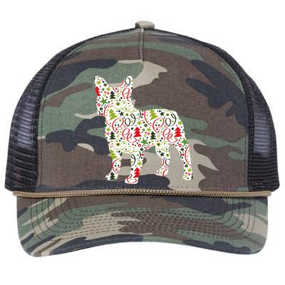 Christmas French Bulldog Dog Wrapping Paper Gift Retro Rope Trucker Hat Cap