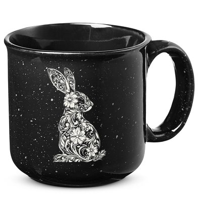 Cute Floral Bunny Easter Spring Egg Hunt Outdoor Sports .Png 15oz Campfire Ceramic Mug