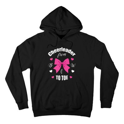 Cheerleader From Bow 2 Toe Cheerleading Gift Hoodie