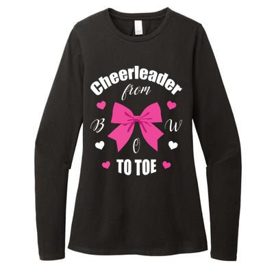 Cheerleader From Bow 2 Toe Cheerleading Gift Womens CVC Long Sleeve Shirt