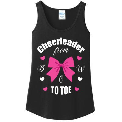 Cheerleader From Bow 2 Toe Cheerleading Gift Ladies Essential Tank